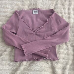 BDG Women's light pink Long Sleeve Top